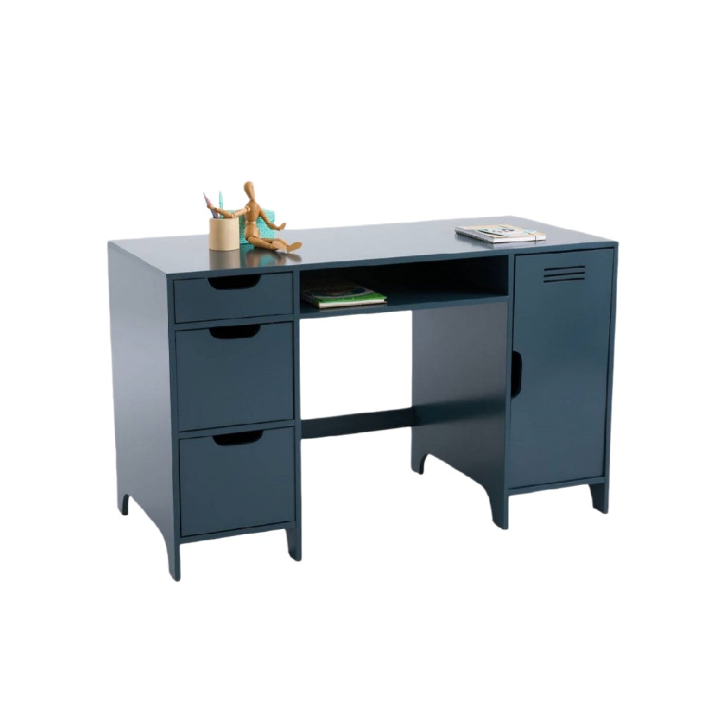 Bureau de travail avec tiroirs en métal pour bureau - 120 x 60 x 75