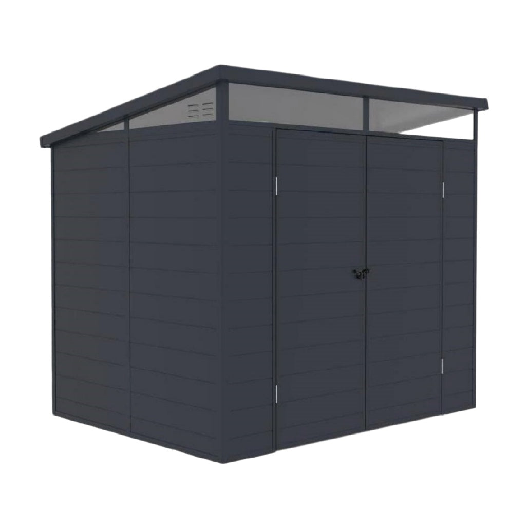 Abri de jardin en résine pour rangement extérieur - 180 x 120 x 190