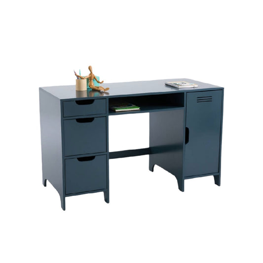 Bureau de travail avec tiroirs en métal pour bureau - 120 x 60 x 75