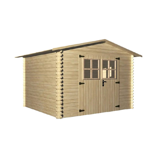 Abri de jardin en bois traité pour rangement extérieur - 200 x 150 x 180
