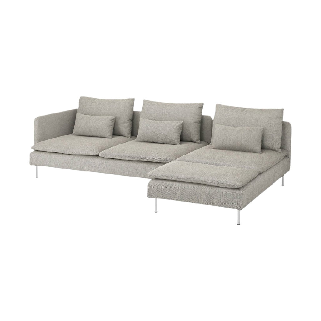 Canapé modulable pour salon en tissu - 200 x 90 x 75
