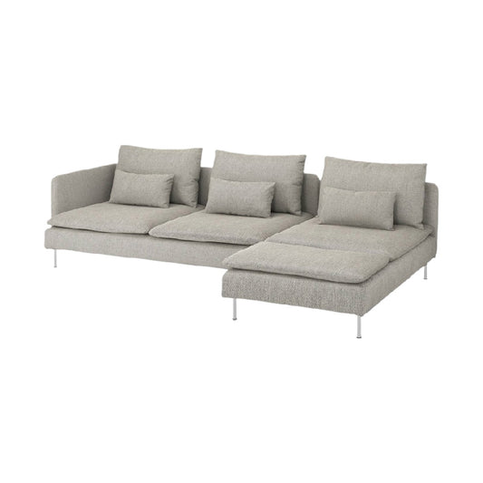 Canapé modulable pour salon en tissu - 200 x 90 x 75