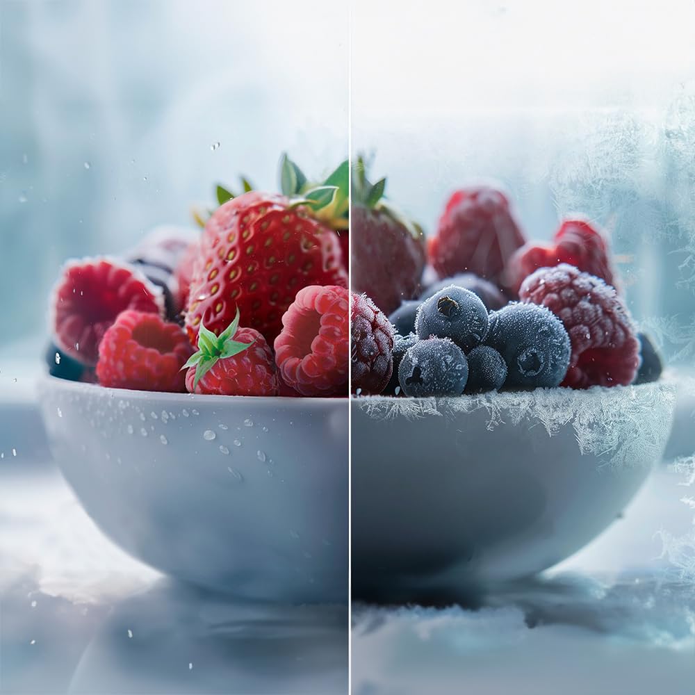 Cecotec Réfrigérateur 4 Portes Total No Frost Bolero CoolMarket 4D 394 Inox E,394 Litres, Hauteur 170 cm et 70 cm Largeur, Tiroir Température Variable, Compresseur Inverter, ATT Antibactérien