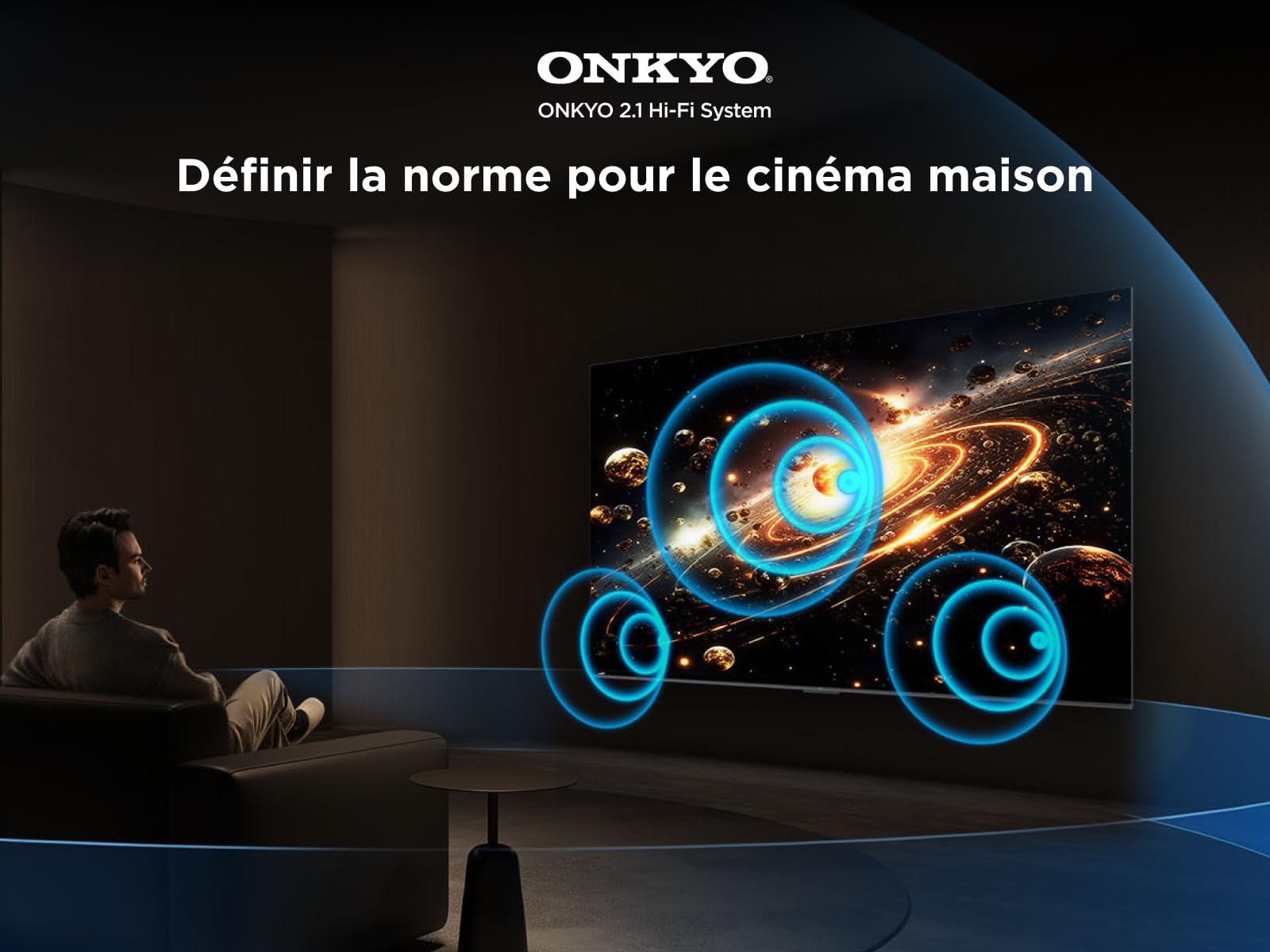 TCL 65Q6C QD-Mini LED TV, 4K HDR Premium 1000nits, Smart TV alimenté par Google (Dolby Vision IQ et Atmos, système Audio Onkyo 2.1, Motion Clarity Pro 144Hz, contrôle Vocal Mains Libres)