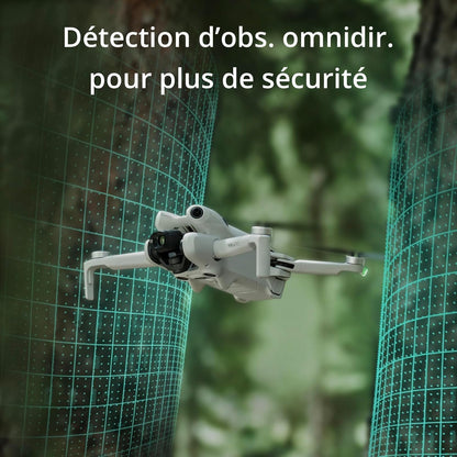 DJI Mini 4 Pro Fly More avec DJI RC 2 + Card Care Refresh 1-Year Plan, Mini Drone Pliable avec Caméra 4K, Moins de 0,549 lb/249 g, Temps de Vol de 34 min, 2 Batteries Supplémentaires, C0