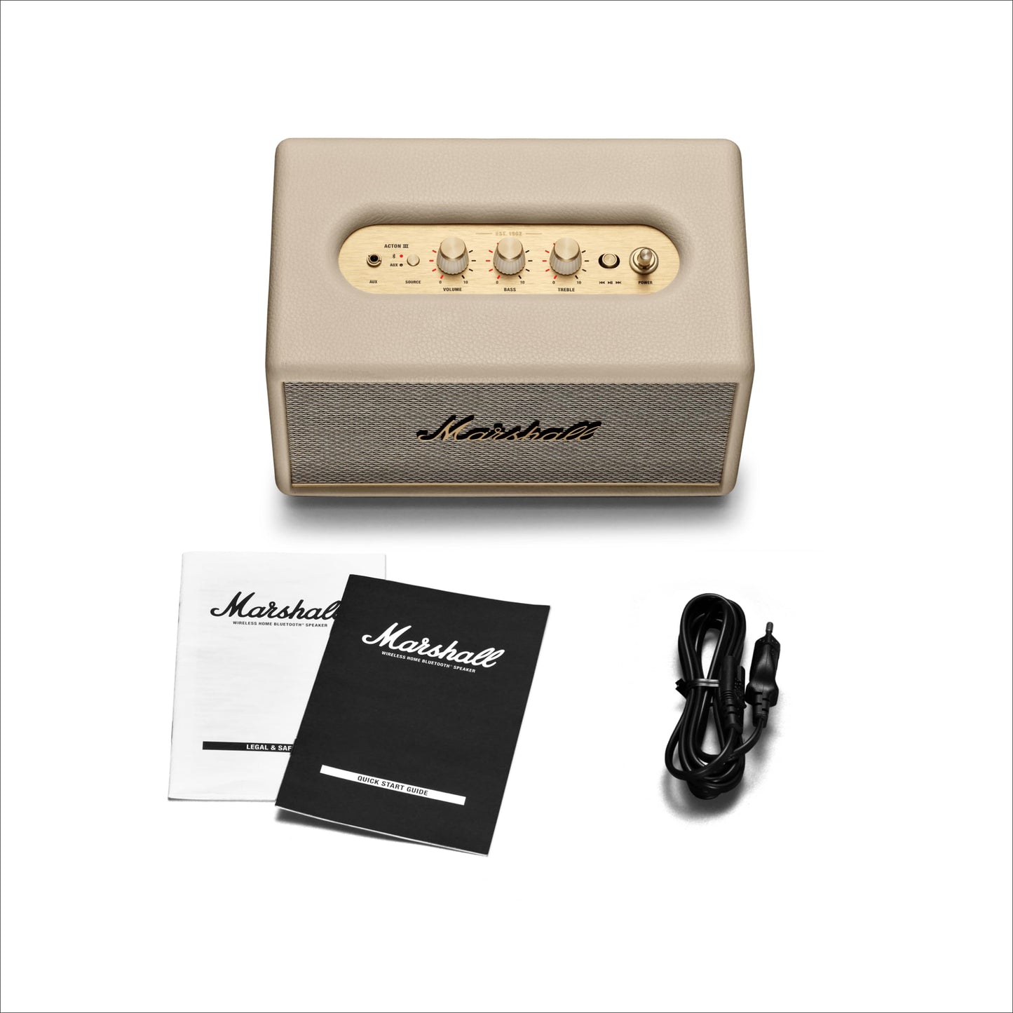 Marshall Acton III Enceinte Bluetooth sans Fil - Crème