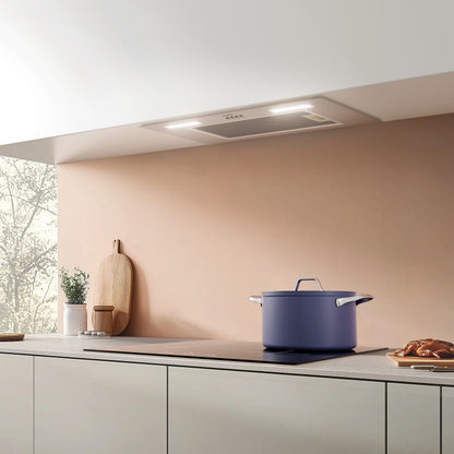 Ciarra Hotte Aspirante Encastrée 60cm A+++, 650 m³/h, 3 Vitesses, Mode Recyclage ou Évacuation, Filtre à Charbon Inclus, LED Éclairage, Inox – CBCS6926A